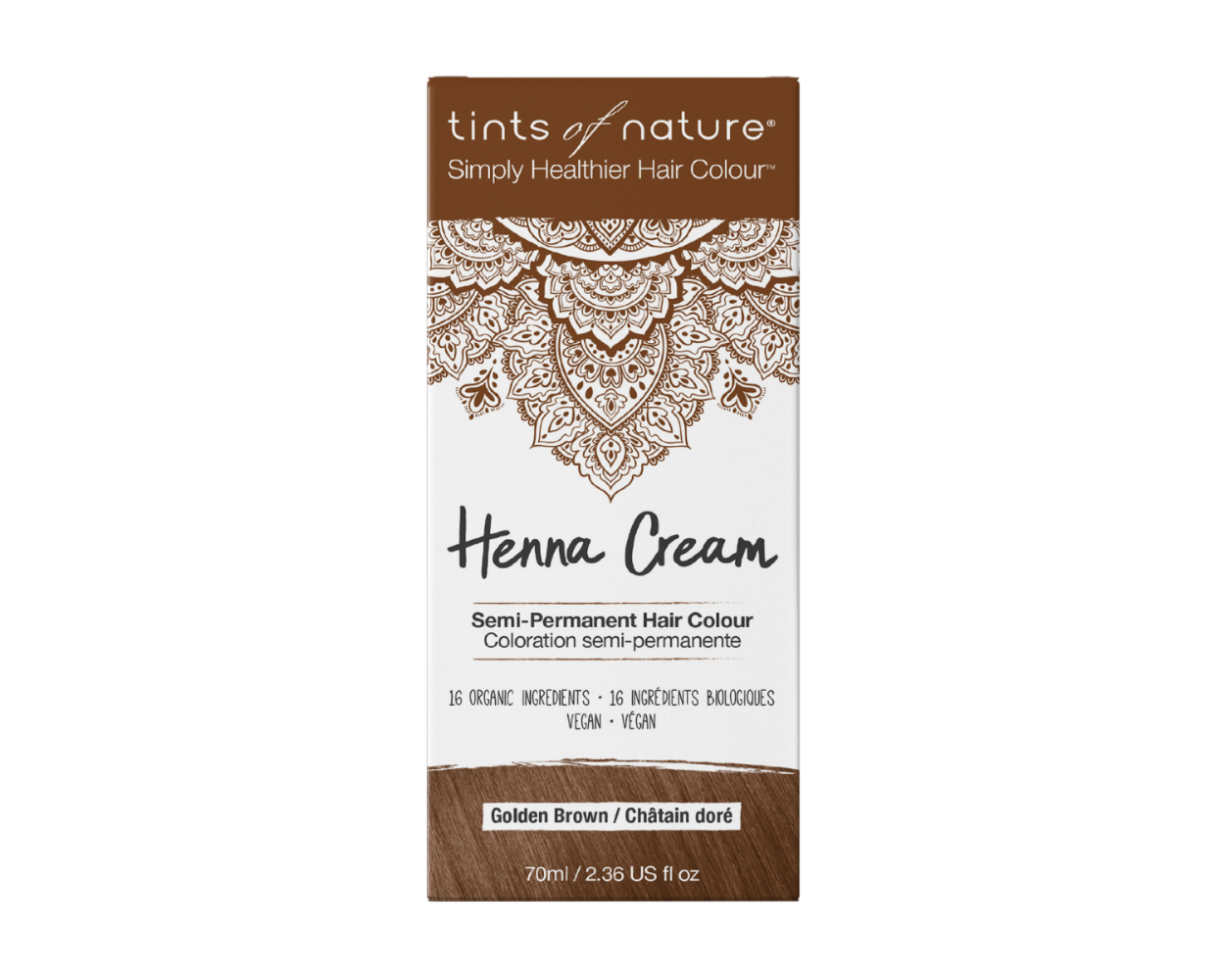 Tints Of Nature Henna Cream Golden Brown (70ml)