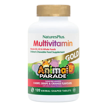 Nature's Plus Animal Parade® GOLD Multivitamin Childrens Chewables - Assorted 120 pcs