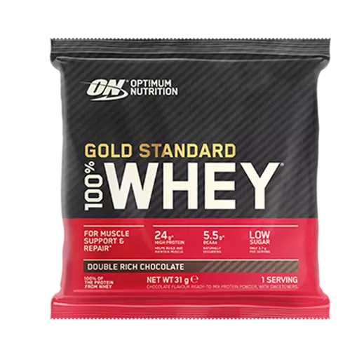 Optimum Nutrition Gold Standard 100% Whey Protein Powder Sachets - Double Rich Chocolate