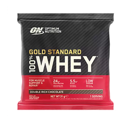 Optimum Nutrition Gold Standard 100% Whey Protein Powder Sachets - Double Rich Chocolate