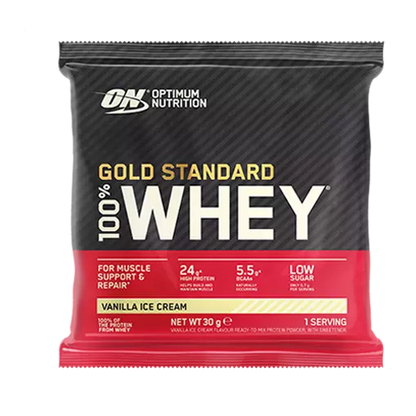 Optimum Nutrition Gold Standard 100% Whey Protein Powder Sachets - Vanilla Ice Cream
