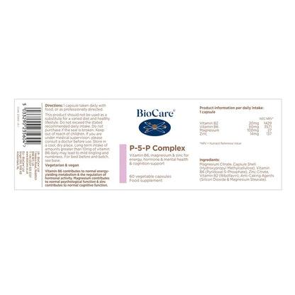 BioCare P-5-P Complex 60 Capsules
