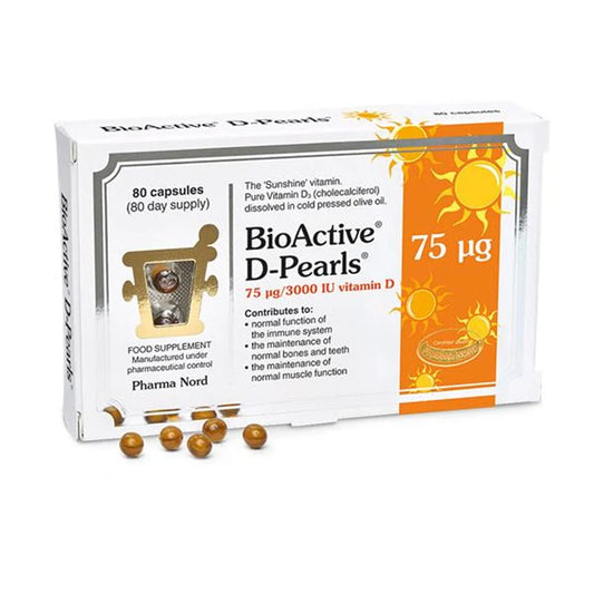 Bioactive D Pearls 75ug 80Capsules