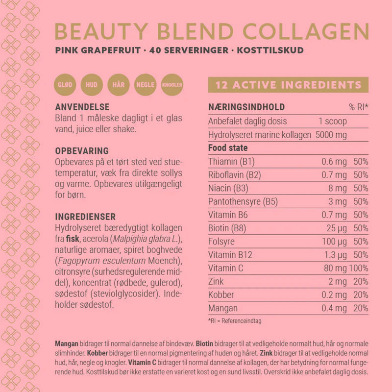 Plent Beauty Blend Collagen - Grapefruit 265g