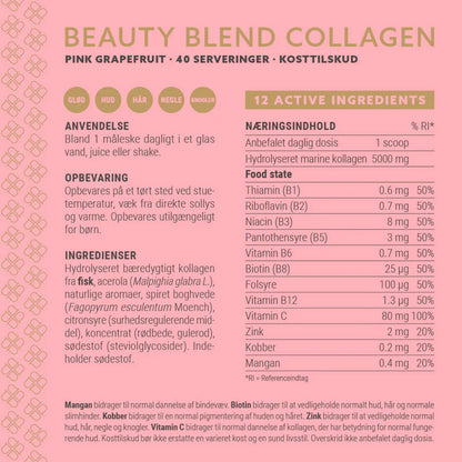 Plent Beauty Blend Collagen - Grapefruit 265g
