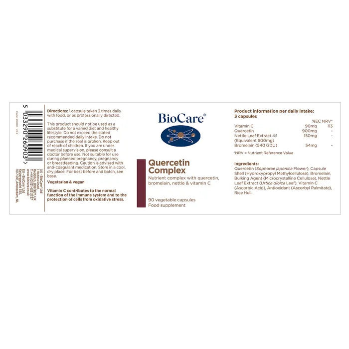 BioCare Quercetin Complex 90 Capsules