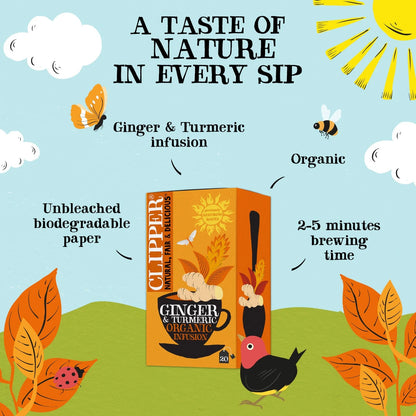 Clipper Organic Ginger & Turmeric 20 Tea Bags
