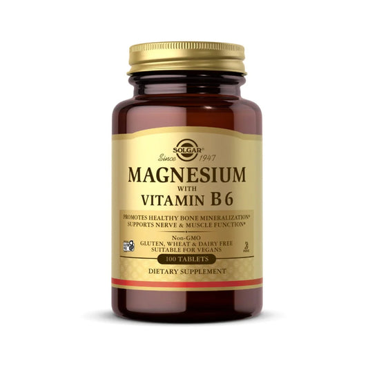 Solgar Magnesium Vitamin B-6 100 Tablets