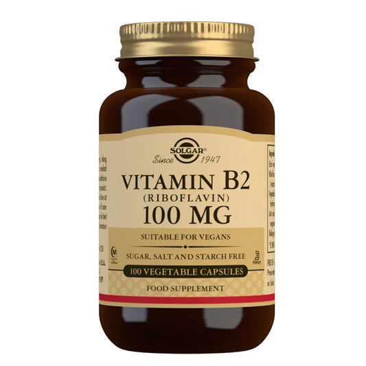 Solgar Vitamin B-2 (Riboflavin) 100 Capsules