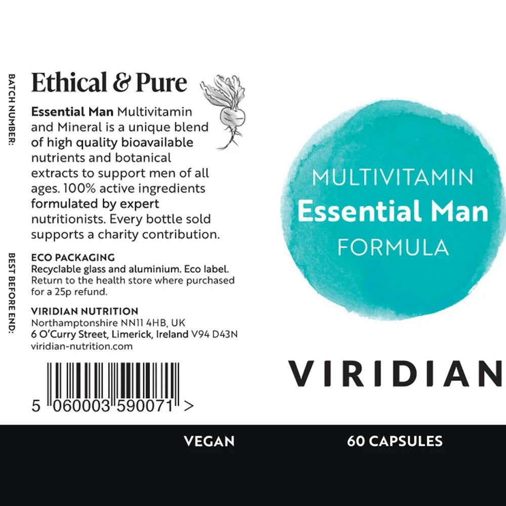 Viridian Multivitamin Essential Man
