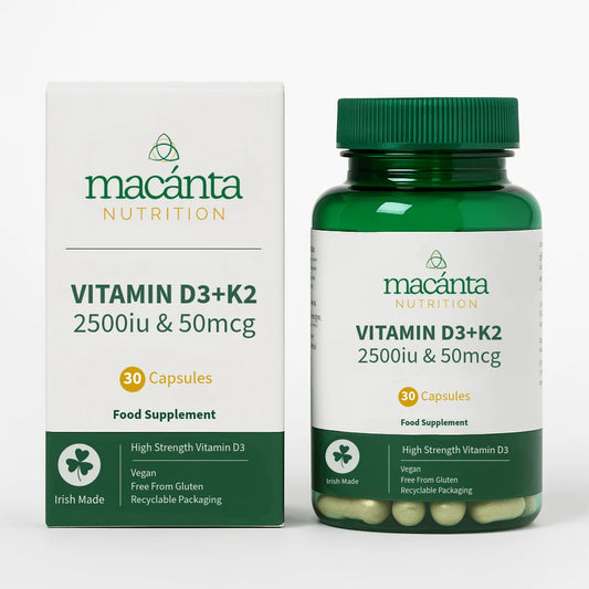 Macanta Vitamin D3 2500iu With K2 50mcg 30Capsules
