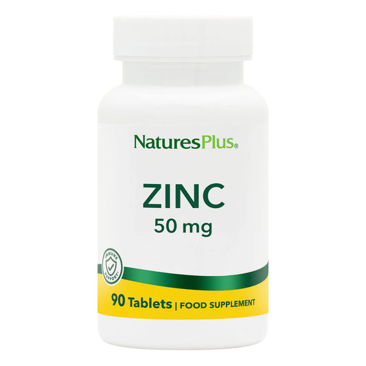 Nature's Plus Zinc 50 mg Tablets